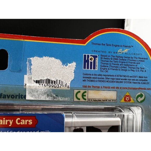 NWT Milk Barrel Cow Car Thomas Wooden Railway Train NOS Learning Curve 2006 - Picture 8 of 16